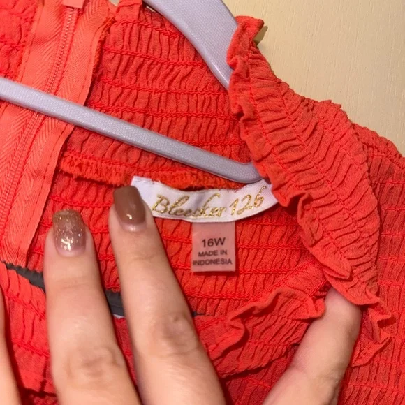 Charming Tangerine - Ruffle Dress - Picture 3 of 5